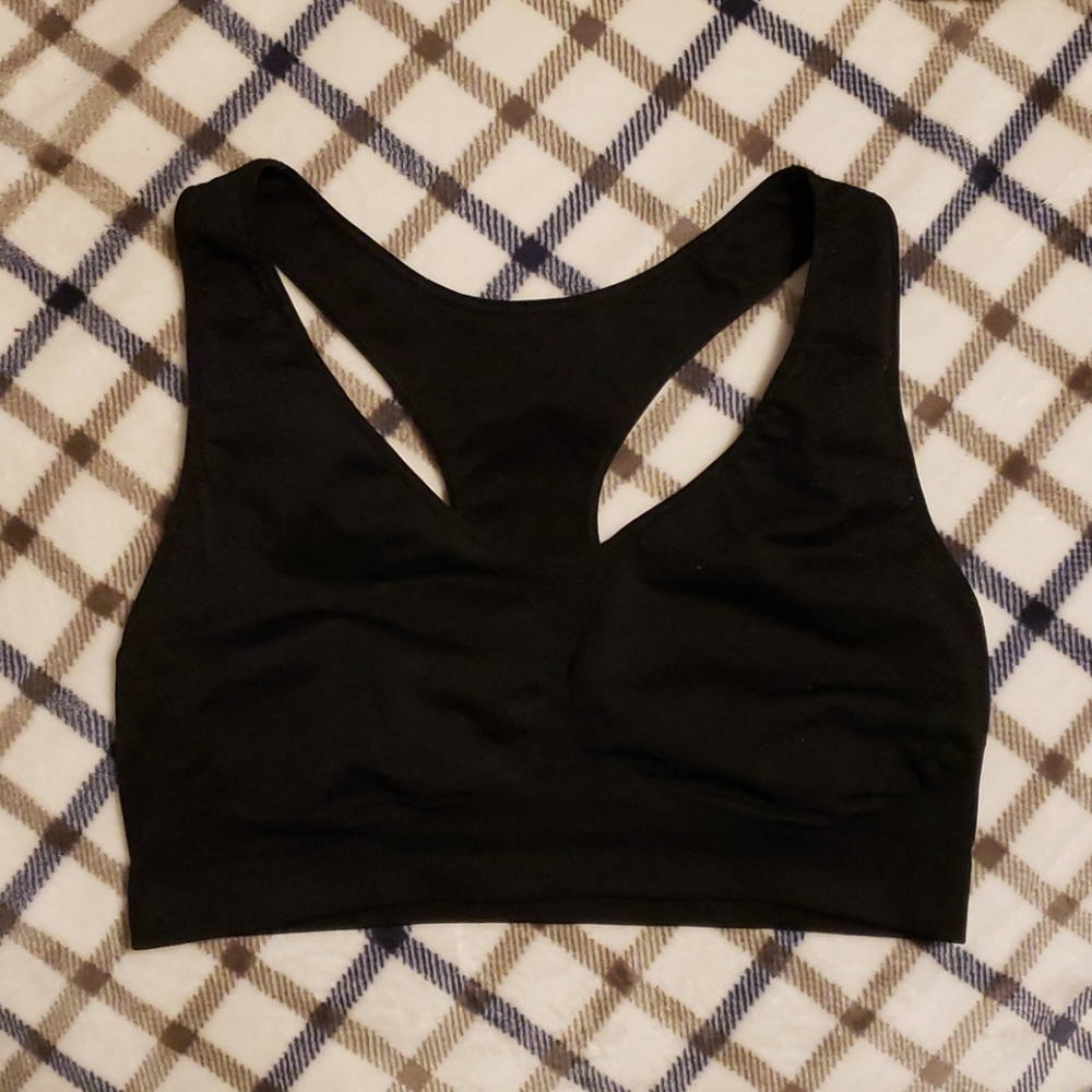 SASSYBAX WOMEN'S BLACK SPORTS BRA